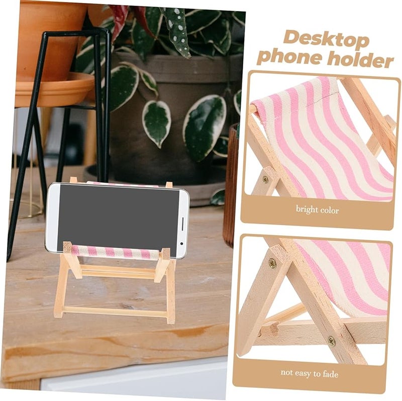 Unique Beach Chair Shape Phone Holder Desk Stand For Mobile Phone - Image 4